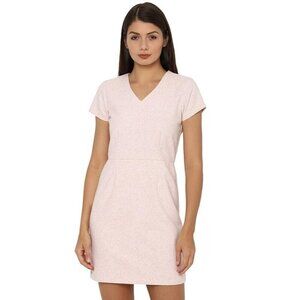 Allen Solly Pink V-Neck Dress Womens XL Office Date Valentines Barbie Classic